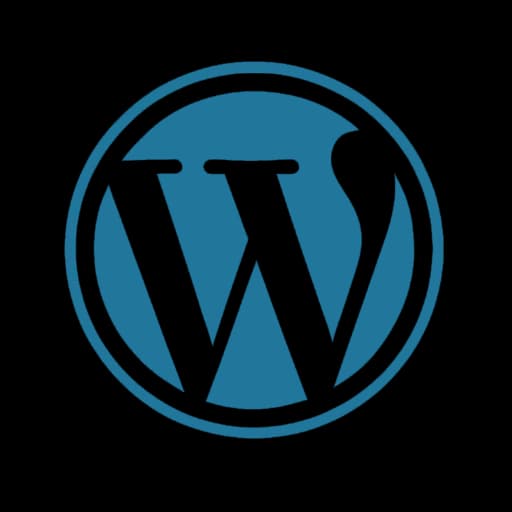 Logo WordPress – system zarządzania treścią (CMS) oparty na PHP
